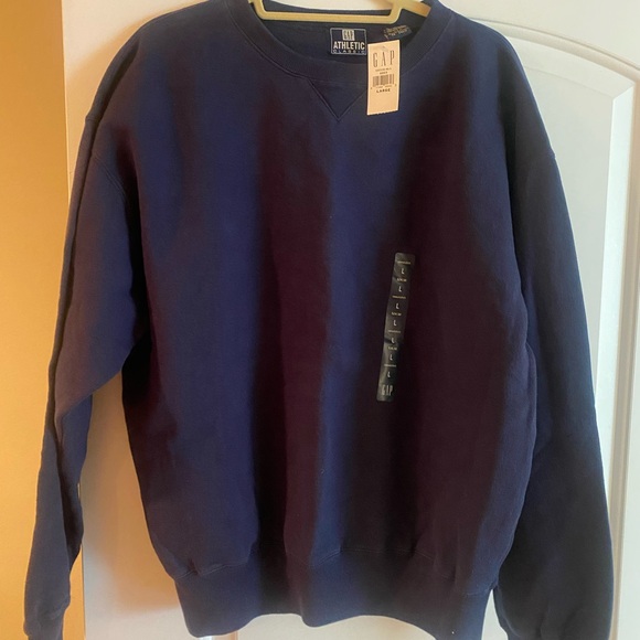 GAP Men’s Navy Crewneck - Size Large - Picture 2 of 2